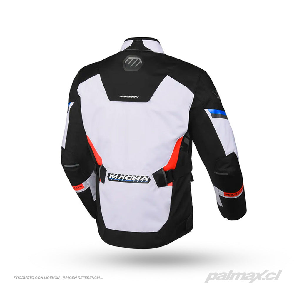 Chaqueta de adventure Zastro para hombre color negro/gris/azul | Macna